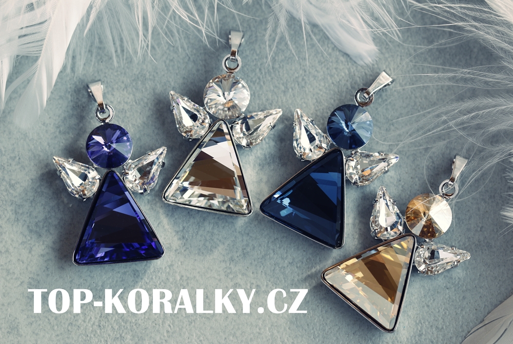 Přívěsek Anděl pro Deltu Swarovski
